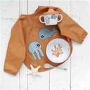 Bib with sleeves sea friends