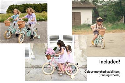 Bicyclette 12" gingersnap (y compris panier+roues)