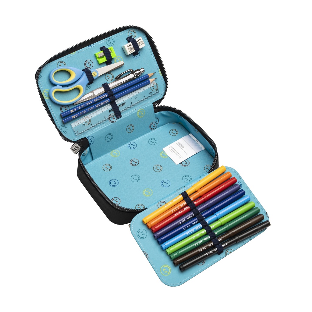 Pencil box filled