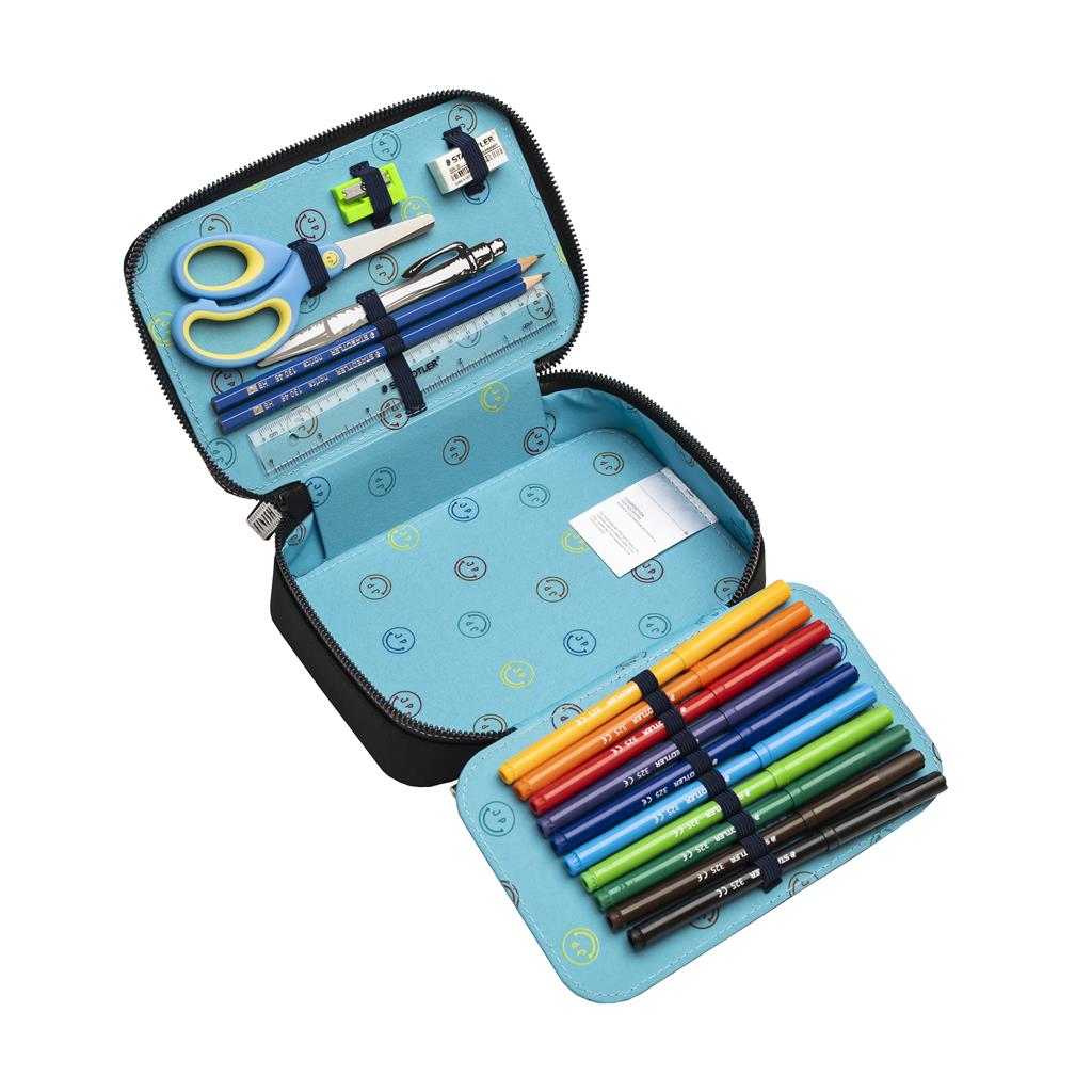 Pencil box filled