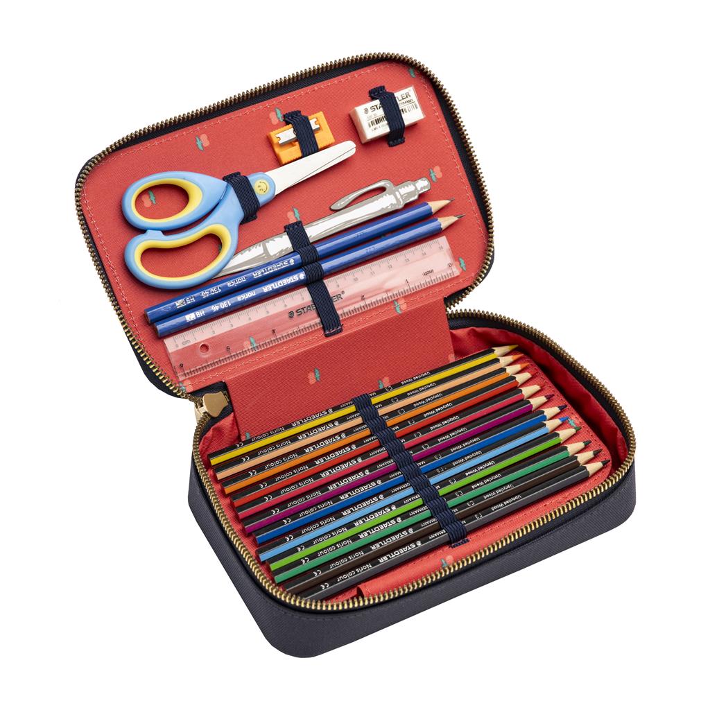 Pencil box filled