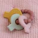 Keychain teething ring