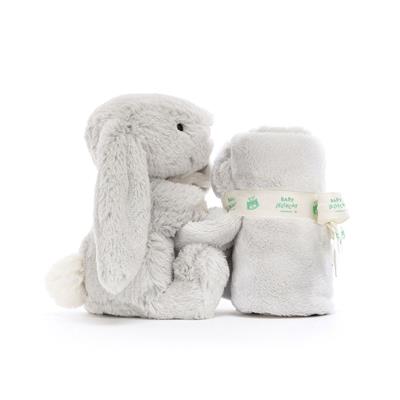 Cuddly blanket shy rabbit