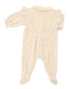 Crawler suit velour ruffles