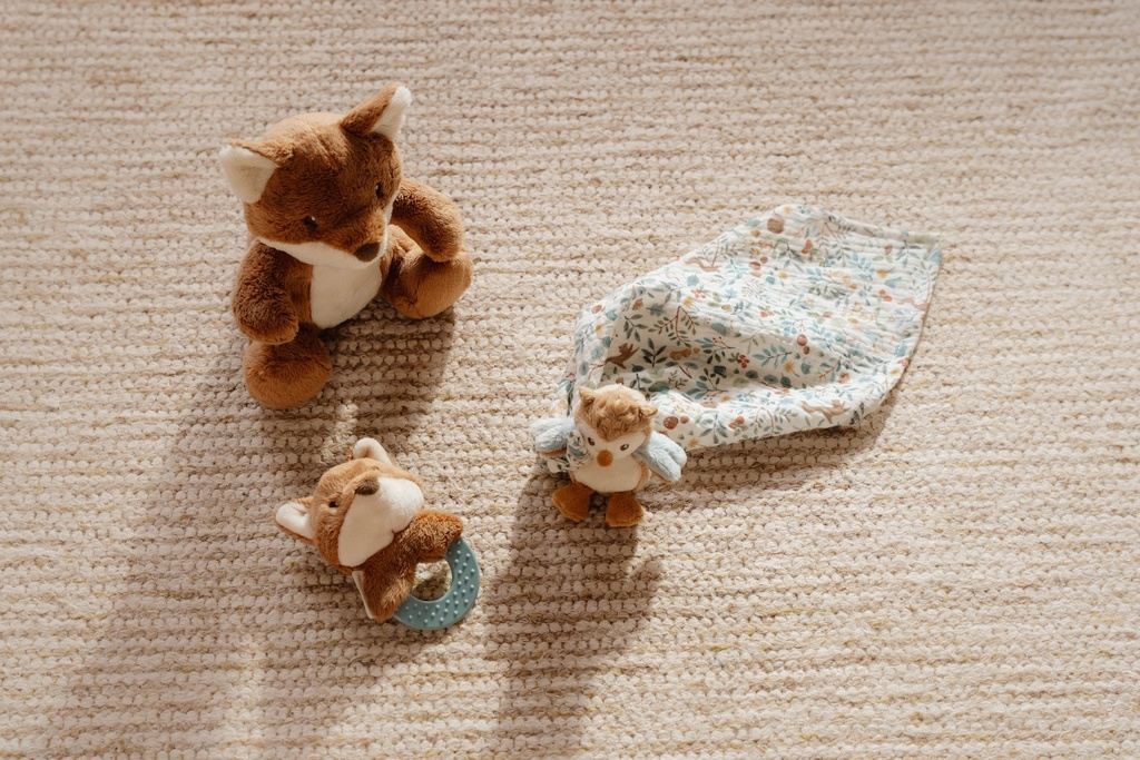 Coffret cadeau doudou, peluche et anneau de dentition