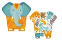 Houten puzzel 2 in 1 - Olifant