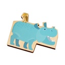 Houten puzzel 2 in 1 - Olifant