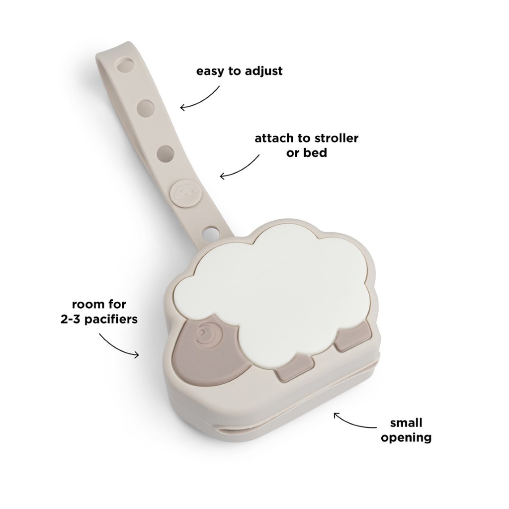Fopspeenhouder (silicone) Sheepy