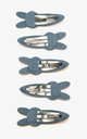 Haarspeld paashaas mini (5 stuks)