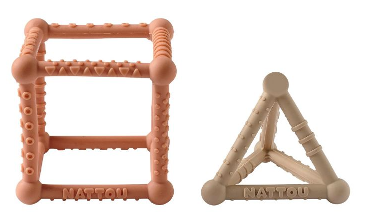 Silicone kubus Karamel/beige