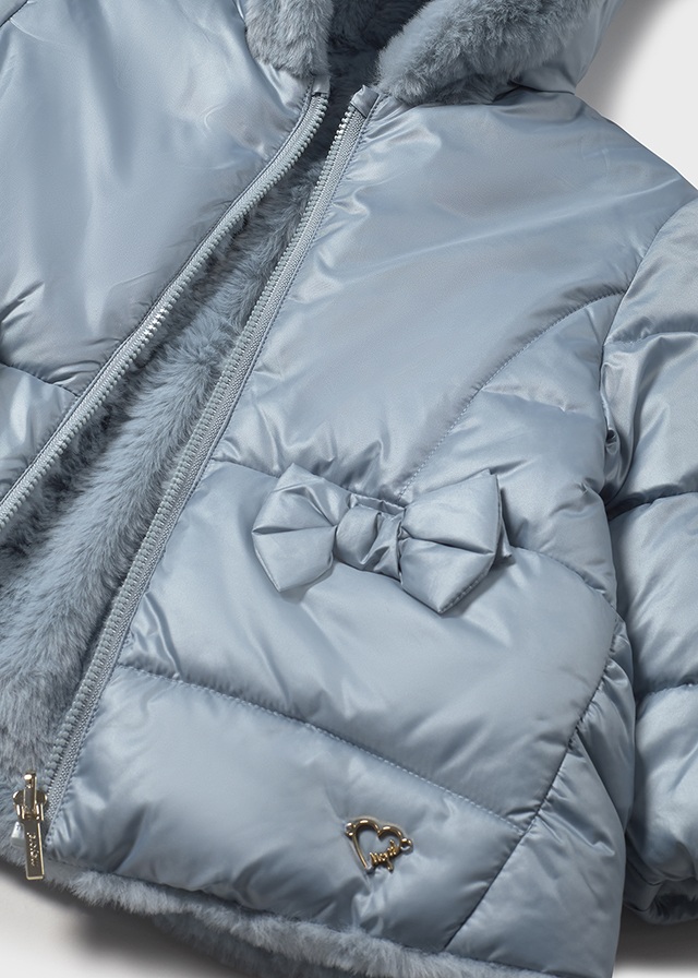 Winterjas omkeerbaar met imitatiebont