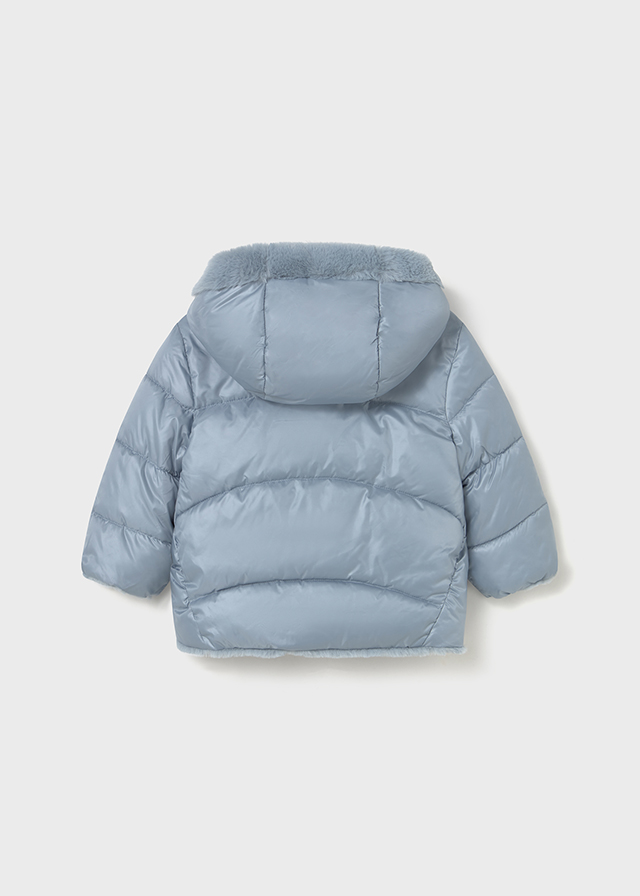 Winterjas omkeerbaar met imitatiebont