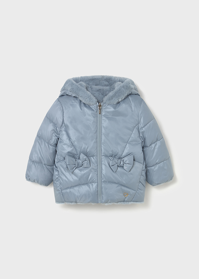 Winterjas omkeerbaar met imitatiebont