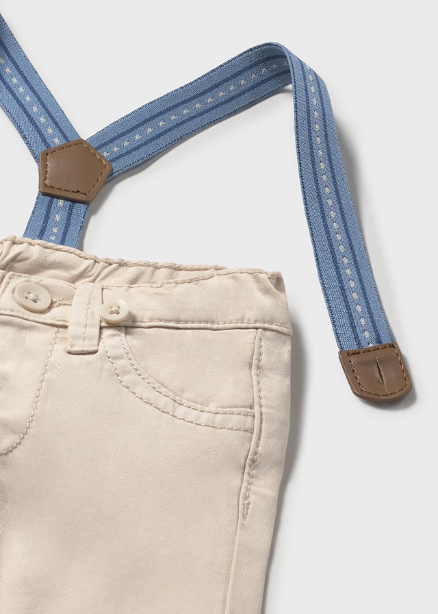 Broek met bretellen