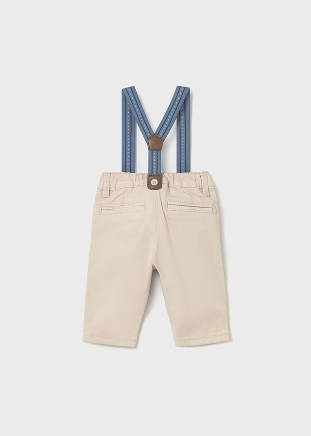 Broek met bretellen
