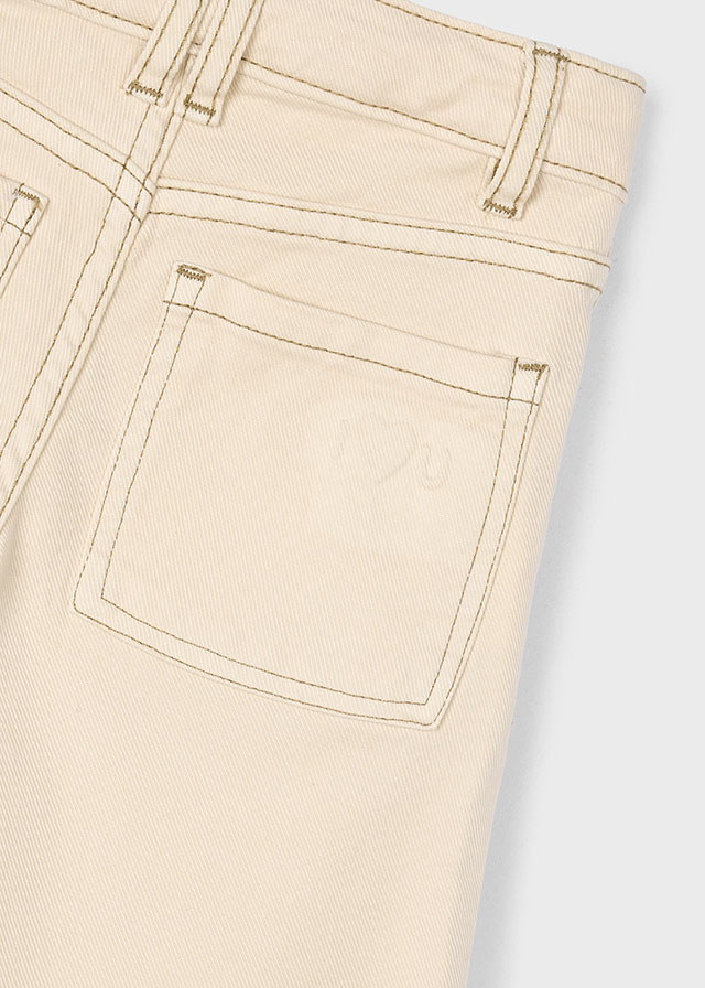 Twill broek met rechte pijpen