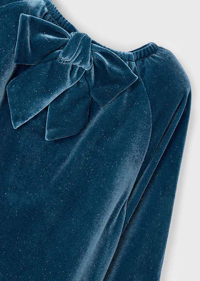 Velours feestjurk met glitters