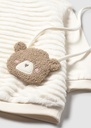Zachte babyjurk met teddy tasje