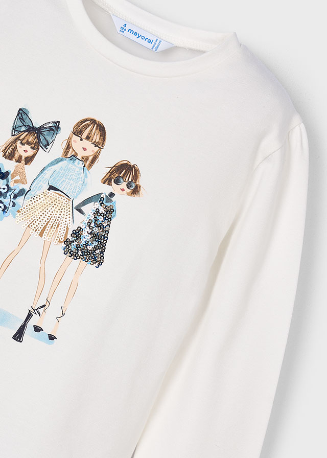 T-shirt met lange mouwen