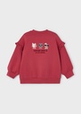 Sweater met ruffle mouwen