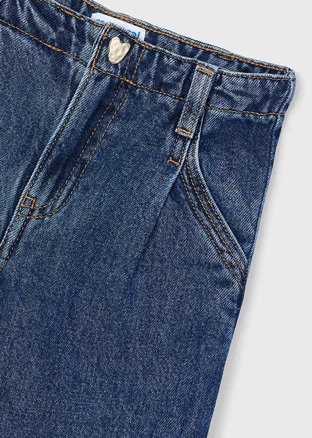Wijde denim broek