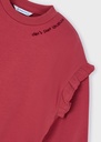 Sweater met ruffle mouwen