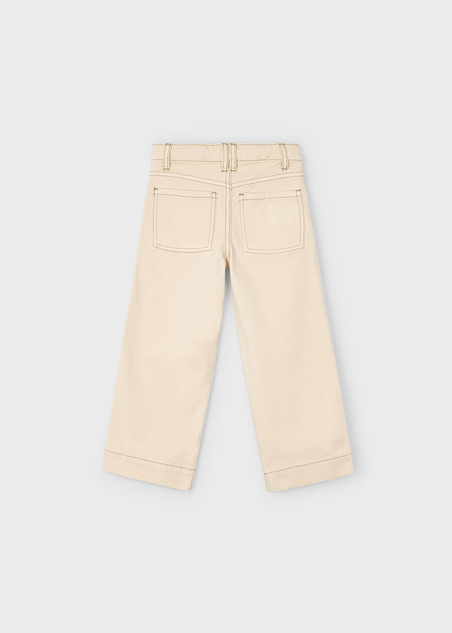 Twill broek met rechte pijpen