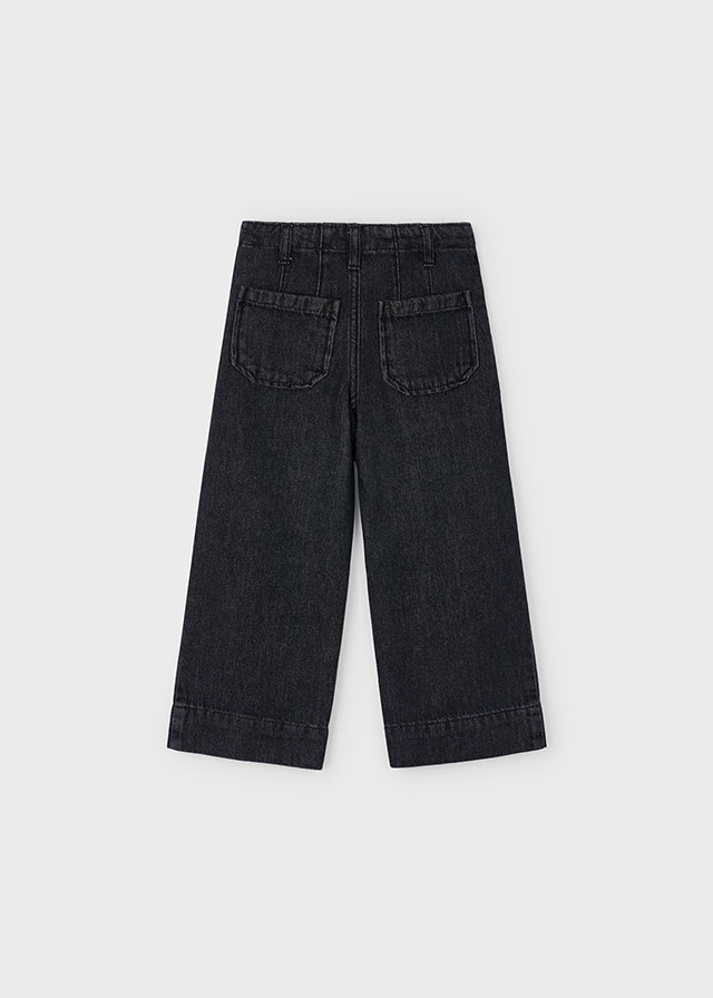 Wijde denim broek