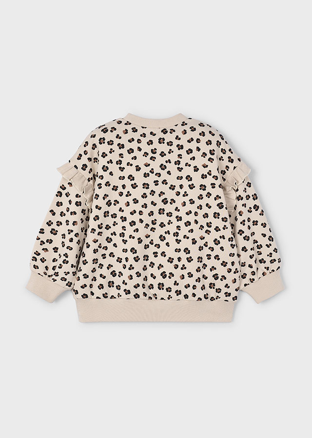 Sweater met ruffle mouwen