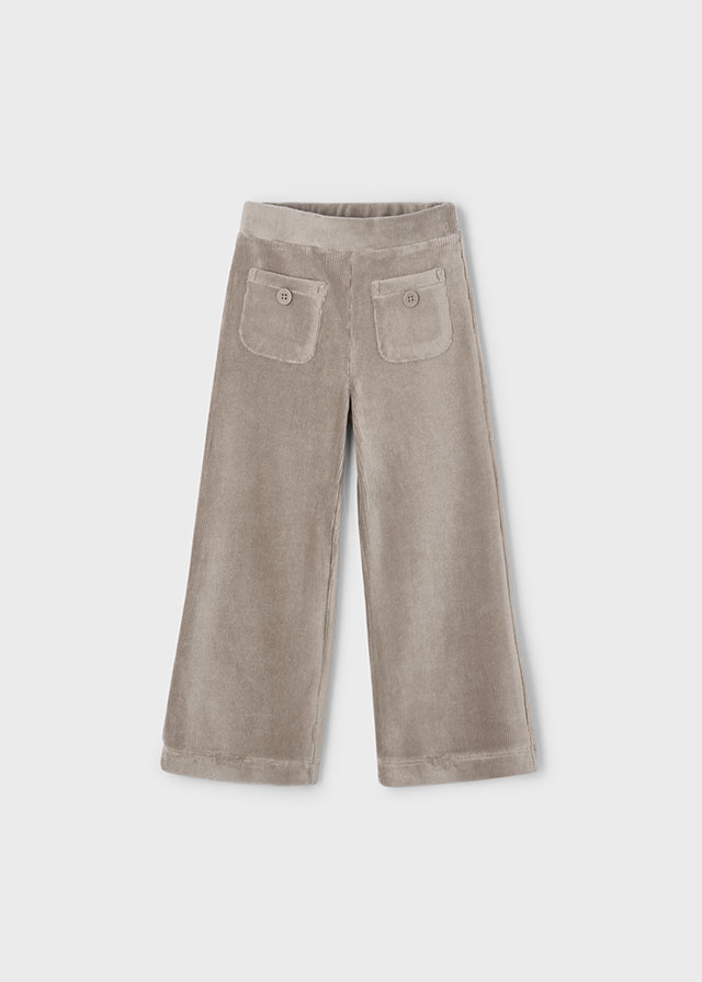 Wijde broek met elastische tailleband