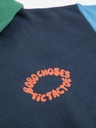 Hoodie met rits tic tac toe color block