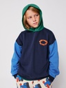 Hoodie met rits tic tac toe color block
