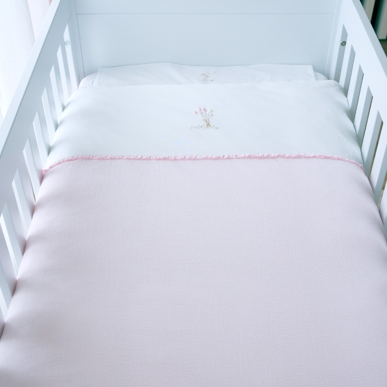 Donsovertrek bed en sloop (100x135cm)