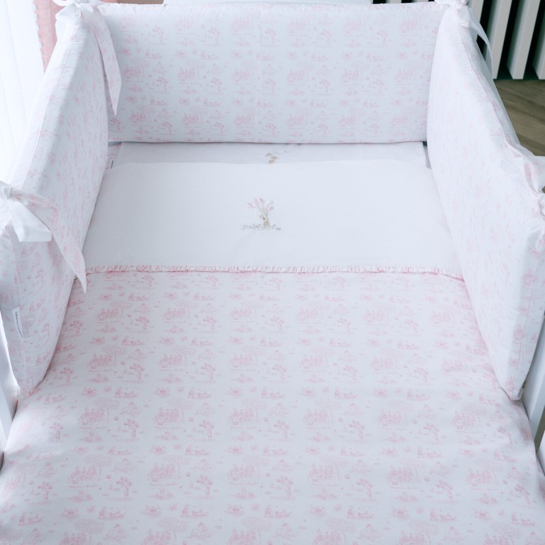Bedbeschermer 60cm – katoen (60x60x60cm) h:30cm