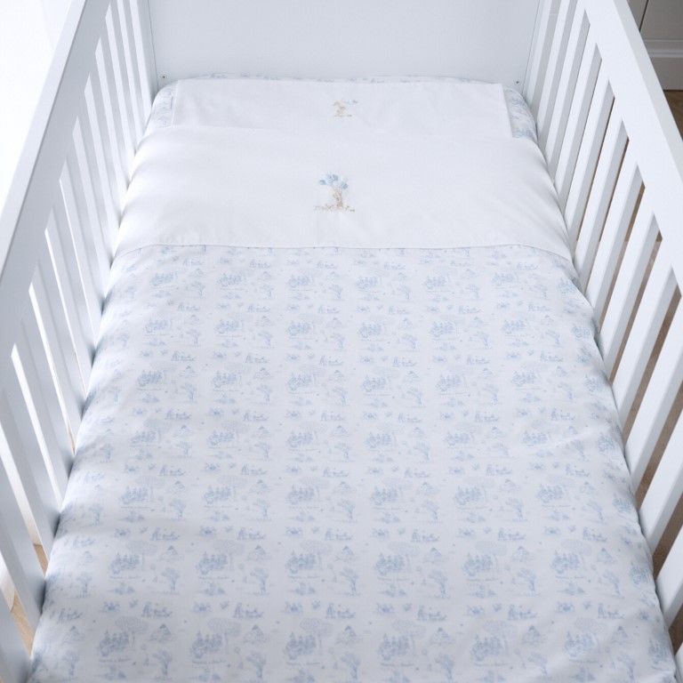 Donsovertrek bed en sloop (100x135cm)