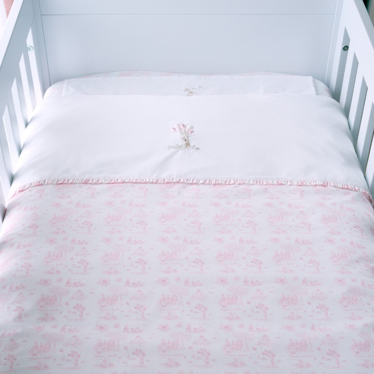 Donsovertrek bed en sloop (100x135cm)