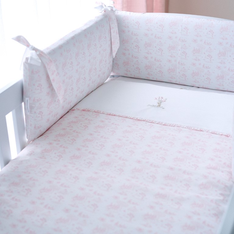 Bedbeschermer 60cm – katoen (60x60x60cm) h:30cm