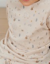 Pyjamaset met olifantenprint in fluweel - jungle