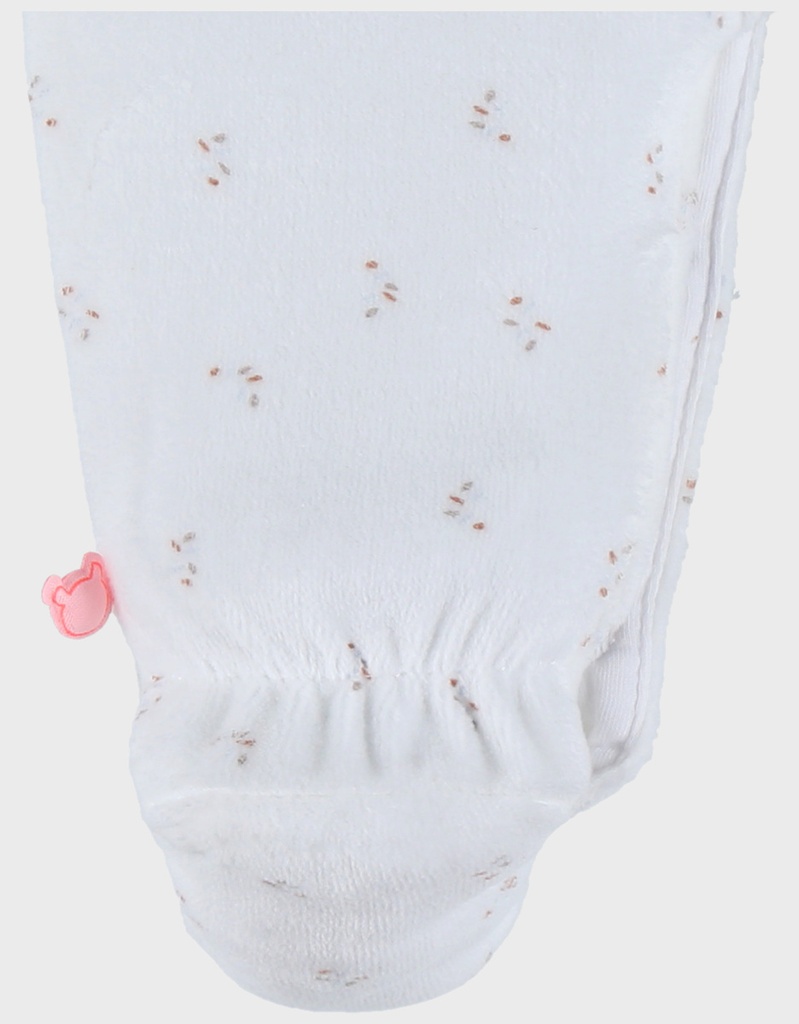 Pyjama met ruches in fluweel