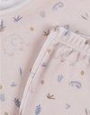 Pyjamaset met olifantenprint in fluweel - jungle