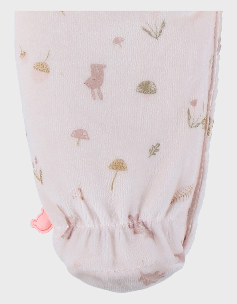 Pyjama met ruches in fluweel - autumn forest
