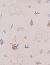 Pyjamaset met olifantenprint in fluweel - jungle
