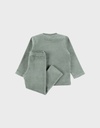 Pyjamaset met mammoetborduursel in fluweel