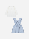 Set met salopetjurk en t-shirt