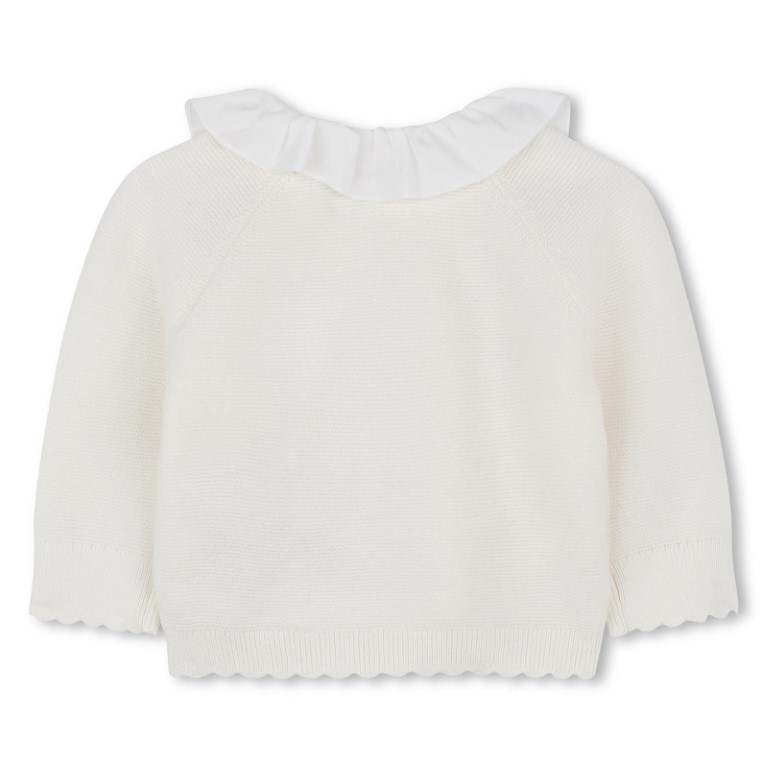 Gebreide babyset – vest & broekje van biokatoen en kasjmier