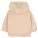 Gebreide babyset – vest met kap & broekje van biokatoen en wol