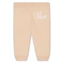 Gebreide babyset – vest met kap & broekje van biokatoen en wol
