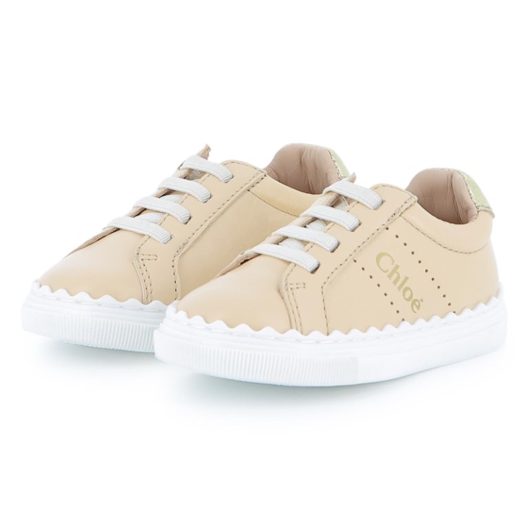 Lage sneakers van leer