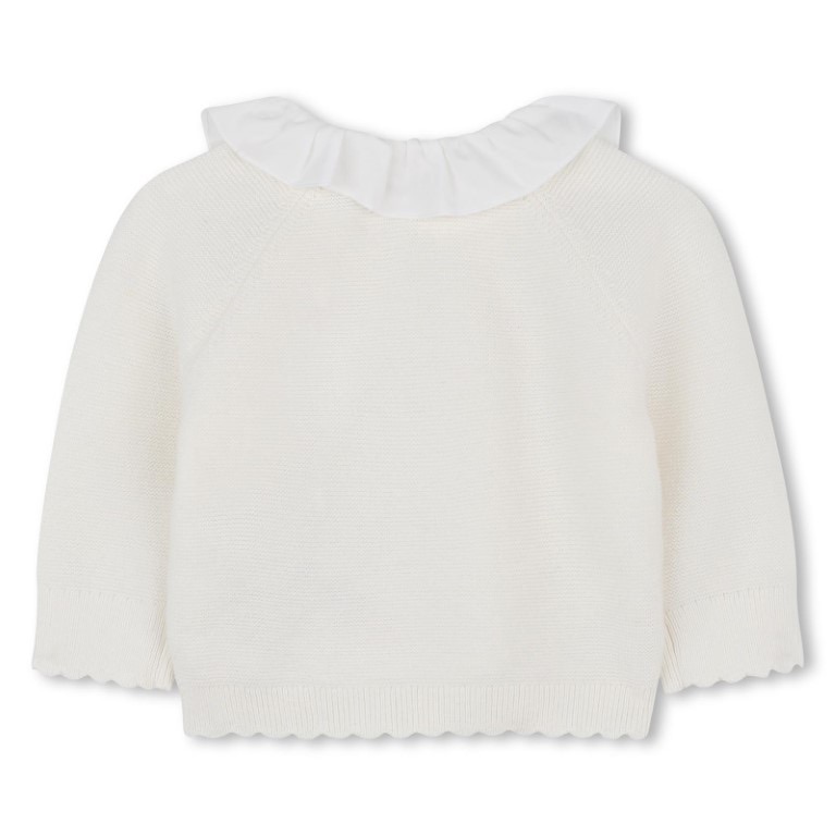 Gebreide babyset – vest & broekje van biokatoen en kasjmier