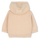 Gebreide babyset – vest met kap & broekje van biokatoen en wol